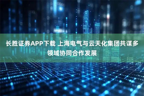 长胜证券APP下载 上海电气与云天化集团共谋多领域协同合作发展